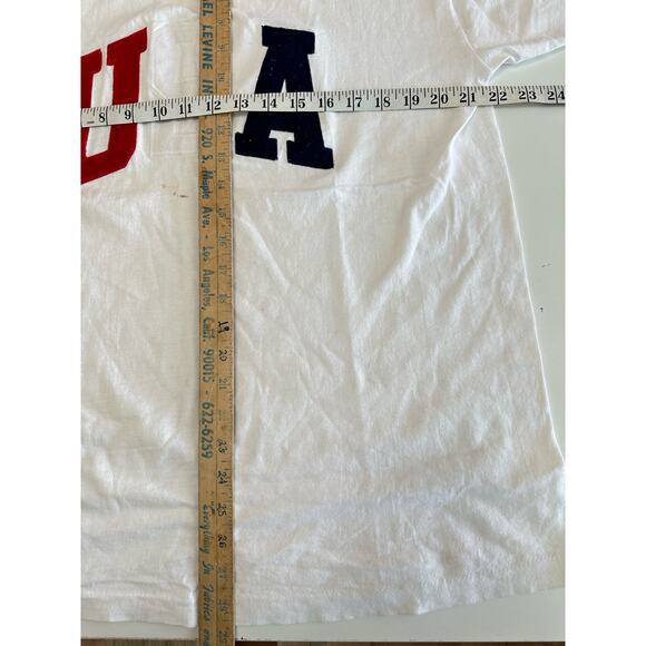 Vintage College Ware 90's USA Block Letter spell out t-shirt USA Size XL - Picture 4 of 4